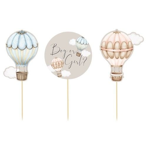 Feestbazaar Prikkers Baby Balloons Gender Reveal Classic (12st)