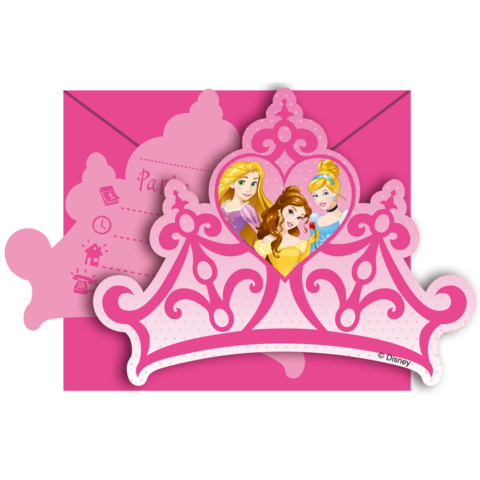 Feestbazaar Princess Dreaming Uitnodigingen Met Envelop (6st)