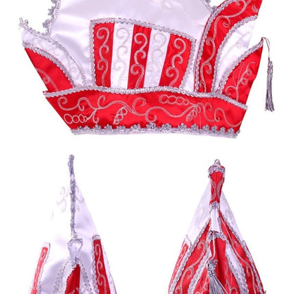 Feestbazaar Prins Carnaval Steek Rood/Wit Elegant