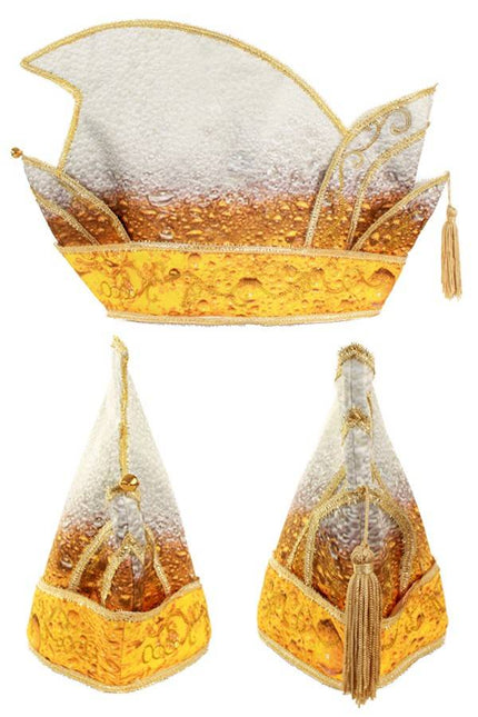 Feestbazaar Prins pils muts goud galon