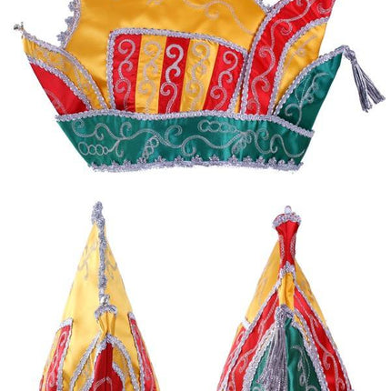 Feestbazaar Prinsenmuts rood/geel/groen