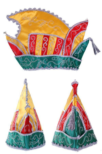 Feestbazaar Prinsenmuts rood/geel/groen