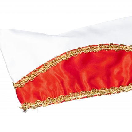 Feestbazaar Prinsenmuts rood/wit