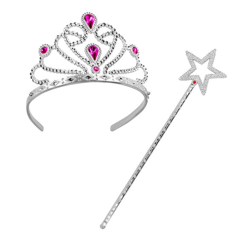 Feestbazaar Prinsessen Set Tiara & Staf Magic