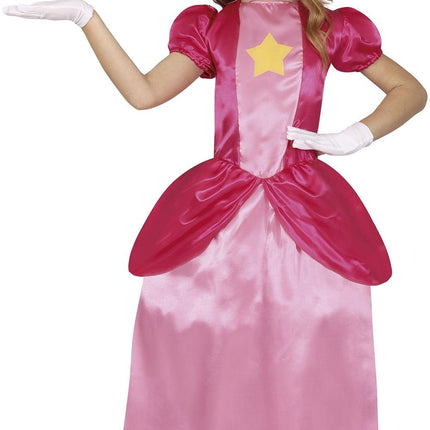 Feestbazaar Prinsessenjurk Peach Kind Roze
