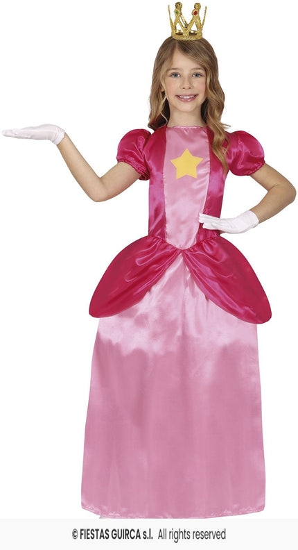 Feestbazaar Prinsessenjurk Peach Kind Roze