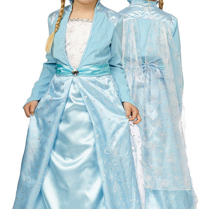 Feestbazaar Prinsessenjurk Sophie Blauw Premium