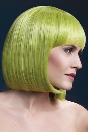 Feestbazaar Professionele pruik pastel groen Elise