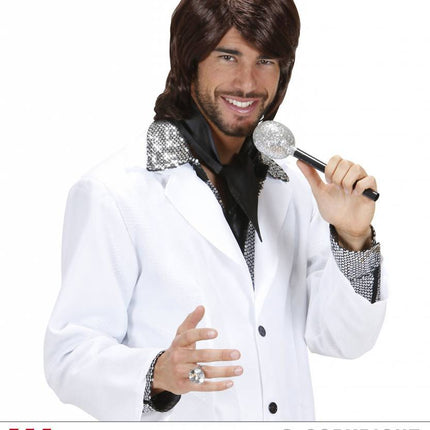 Feestbazaar Pruik 70's popster Benny
