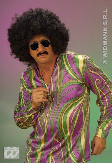 Feestbazaar Pruik Afro Jason extra krul Elite
