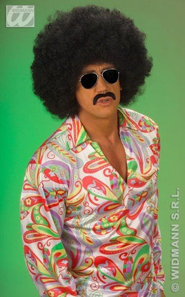 Feestbazaar Pruik Afro Jason extra krul Elite