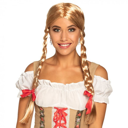 Feestbazaar Pruik Apres Ski blond
