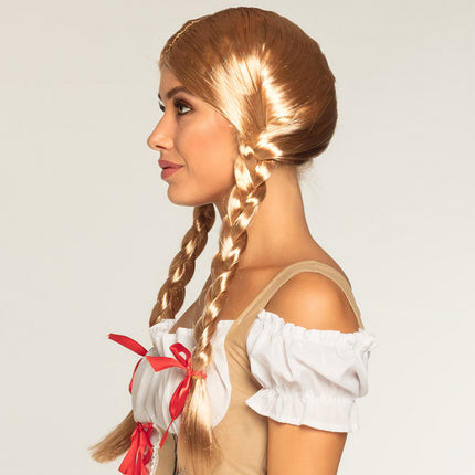 Feestbazaar Pruik Apres Ski blond