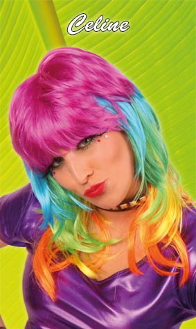 Feestbazaar Pruik Aso Rock Chick