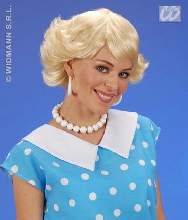 Feestbazaar Pruik Audrey blond