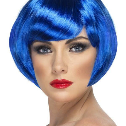 Feestbazaar Pruik babe kort blauw