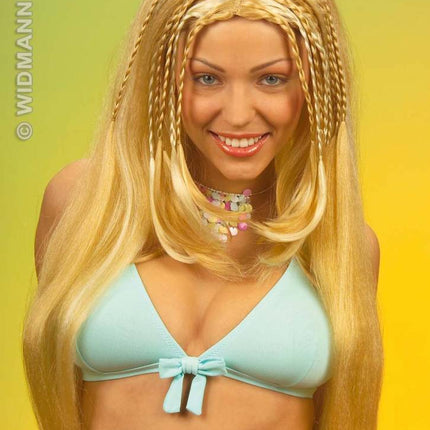 Feestbazaar Pruik Beach Girl blond