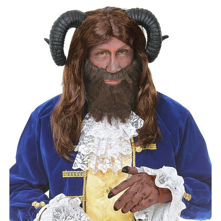 Feestbazaar Pruik Beest Met Hoorns