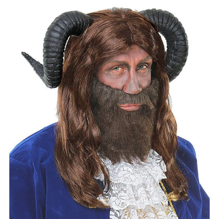 Feestbazaar Pruik Beest Met Hoorns