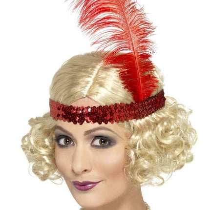 Feestbazaar Pruik blond met hoofdband