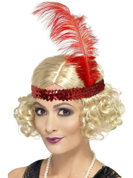 Feestbazaar Pruik blond met hoofdband