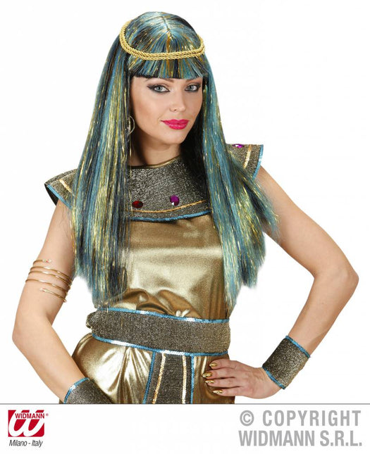 Feestbazaar Pruik Cleopatra new age