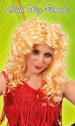 Feestbazaar Pruik club blond krul