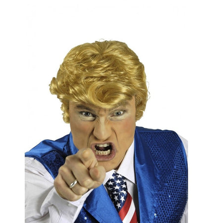 Feestbazaar Pruik Don Trumpy Blond