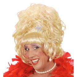 Feestbazaar Pruik drag queen blond