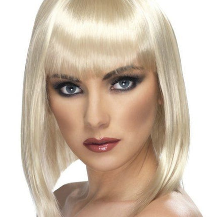 Feestbazaar Pruik Glam kort blond