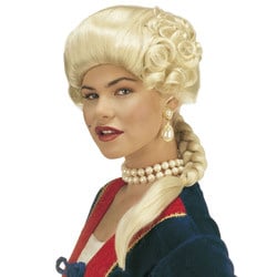 Feestbazaar Pruik Hertogin Josephine blond