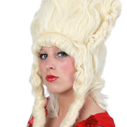 Feestbazaar Pruik Hofdame blond