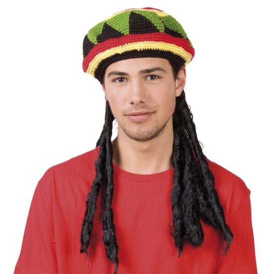Feestbazaar Pruik Jamaica Rasta