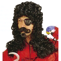 Feestbazaar Pruik Kapitein Haak