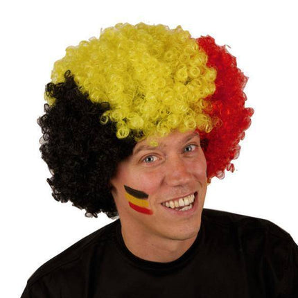 Feestbazaar Pruik krullenbol groot Belgie