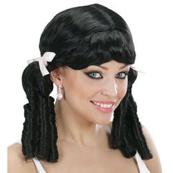 Feestbazaar Pruik Lolita zwart