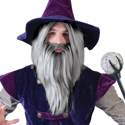 Feestbazaar Pruik Magier/Tovenaar