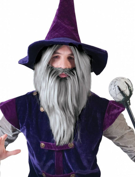 Feestbazaar Pruik Magier/Tovenaar