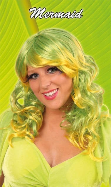 Feestbazaar Pruik Mermaid