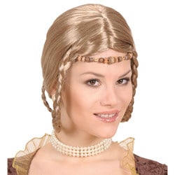 Feestbazaar Pruik Middeleeuwse prinses