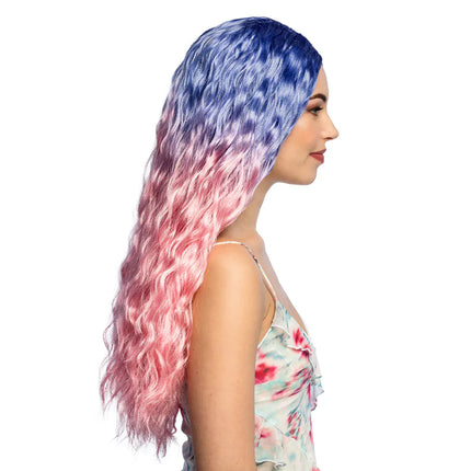 Feestbazaar Pruik Mirage Fantasy Wave