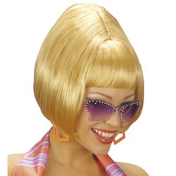 Feestbazaar Pruik partygirl 70's blond