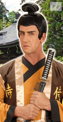 Feestbazaar Pruik Samurai kort