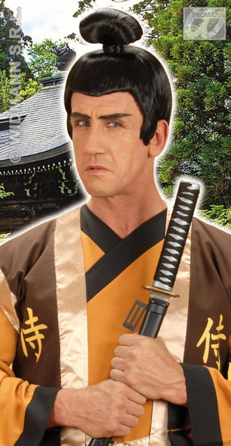 Feestbazaar Pruik Samurai kort