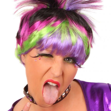 Feestbazaar Pruik Sheryl Skunk