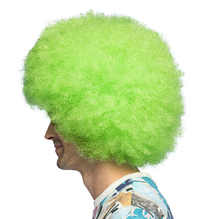 Feestbazaar Pruik Sugar Neongroen