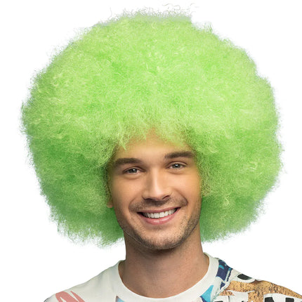 Feestbazaar Pruik Sugar Neongroen