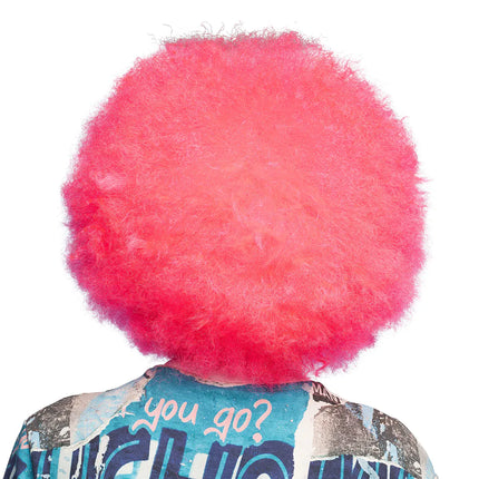 Feestbazaar Pruik Sugar Neonroze UV