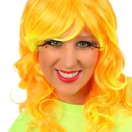 Feestbazaar Pruik Sunny Orange