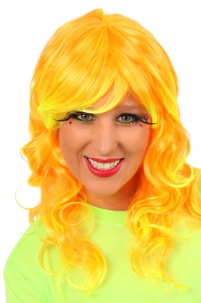 Feestbazaar Pruik Sunny Orange